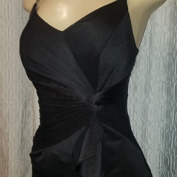 Sleeveless Spaghetti Strap  Wedding Guest Party Dress Cocktail Evening Midi - Picture 12 of 14